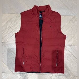 LIKE NEW! Hackett London Men’s Red Down Vest Size Medium
